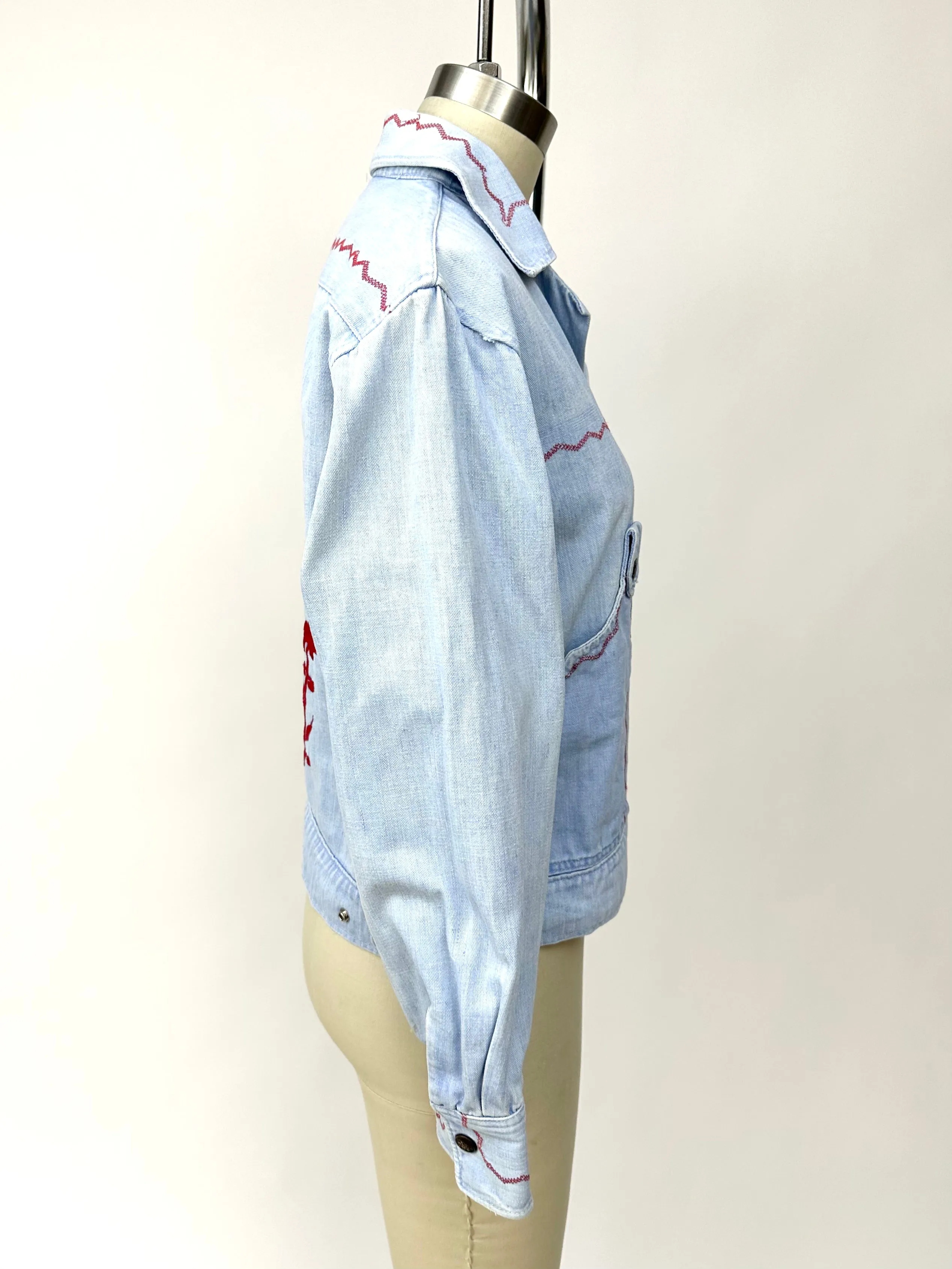 1970s Mushroom Denim Jacket