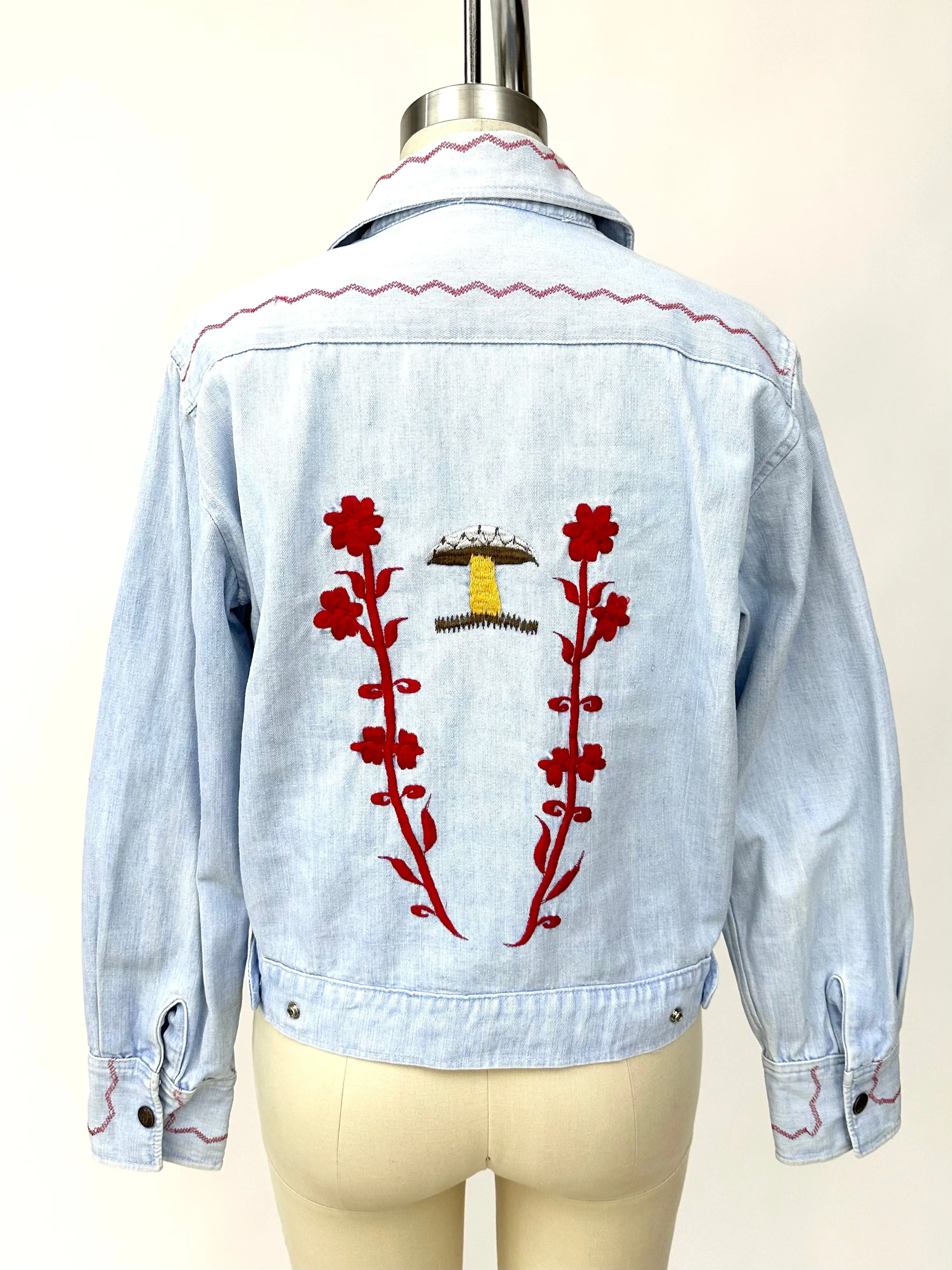 1970s Mushroom Denim Jacket
