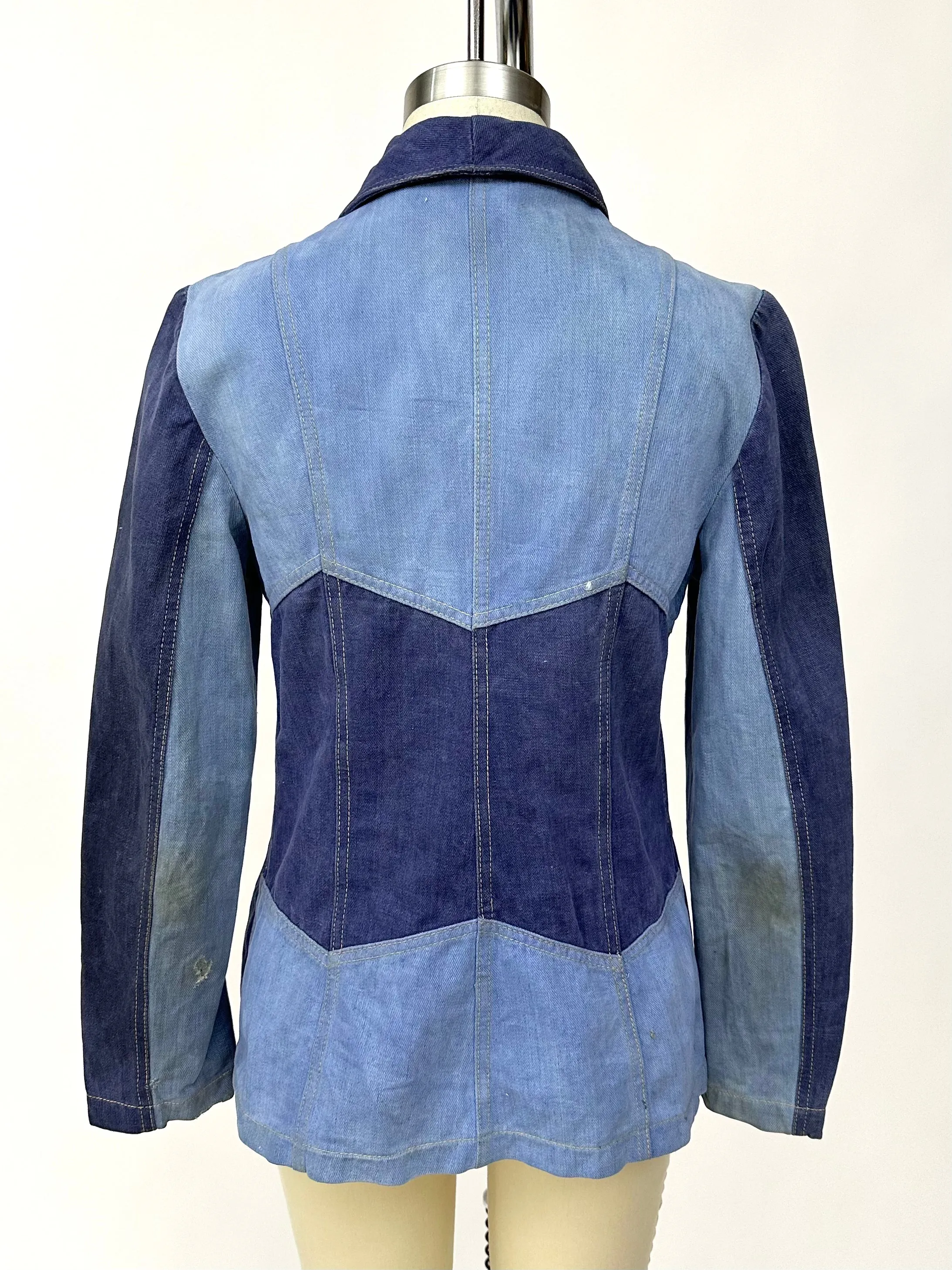 1970s Pat-Chez Patchwork Denim Jacket