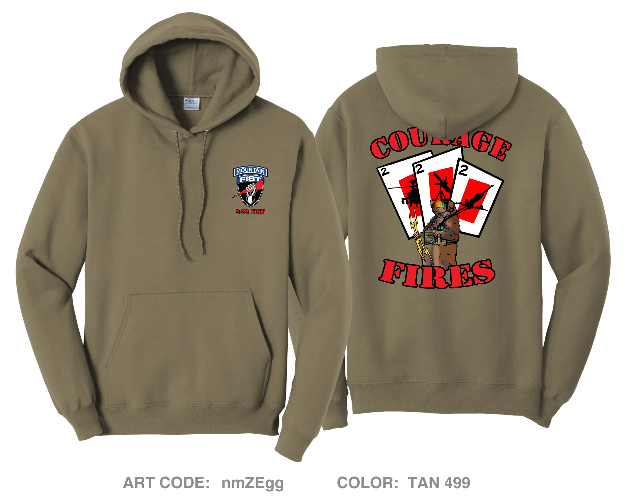 2-22 IN FIST Comfort Unisex Hooded Sweatshirt - nmZEgg