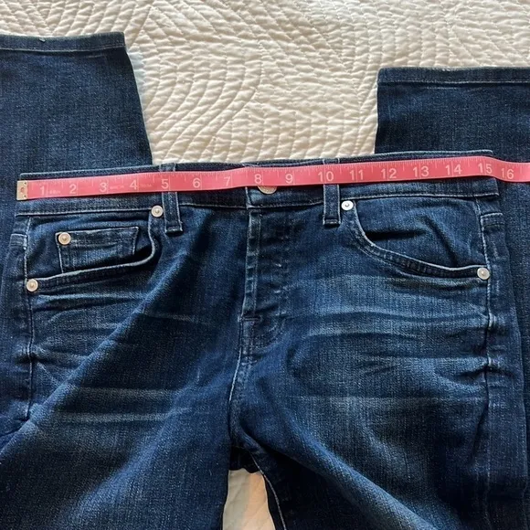 7 For All Mankind Josefina Boyfriend Skinny Jeans Size 26