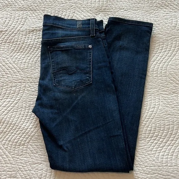 7 For All Mankind Josefina Boyfriend Skinny Jeans Size 26