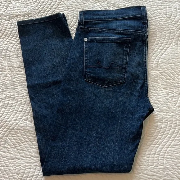 7 For All Mankind Josefina Boyfriend Skinny Jeans Size 26