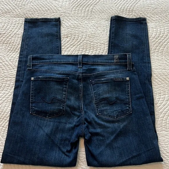 7 For All Mankind Josefina Boyfriend Skinny Jeans Size 26
