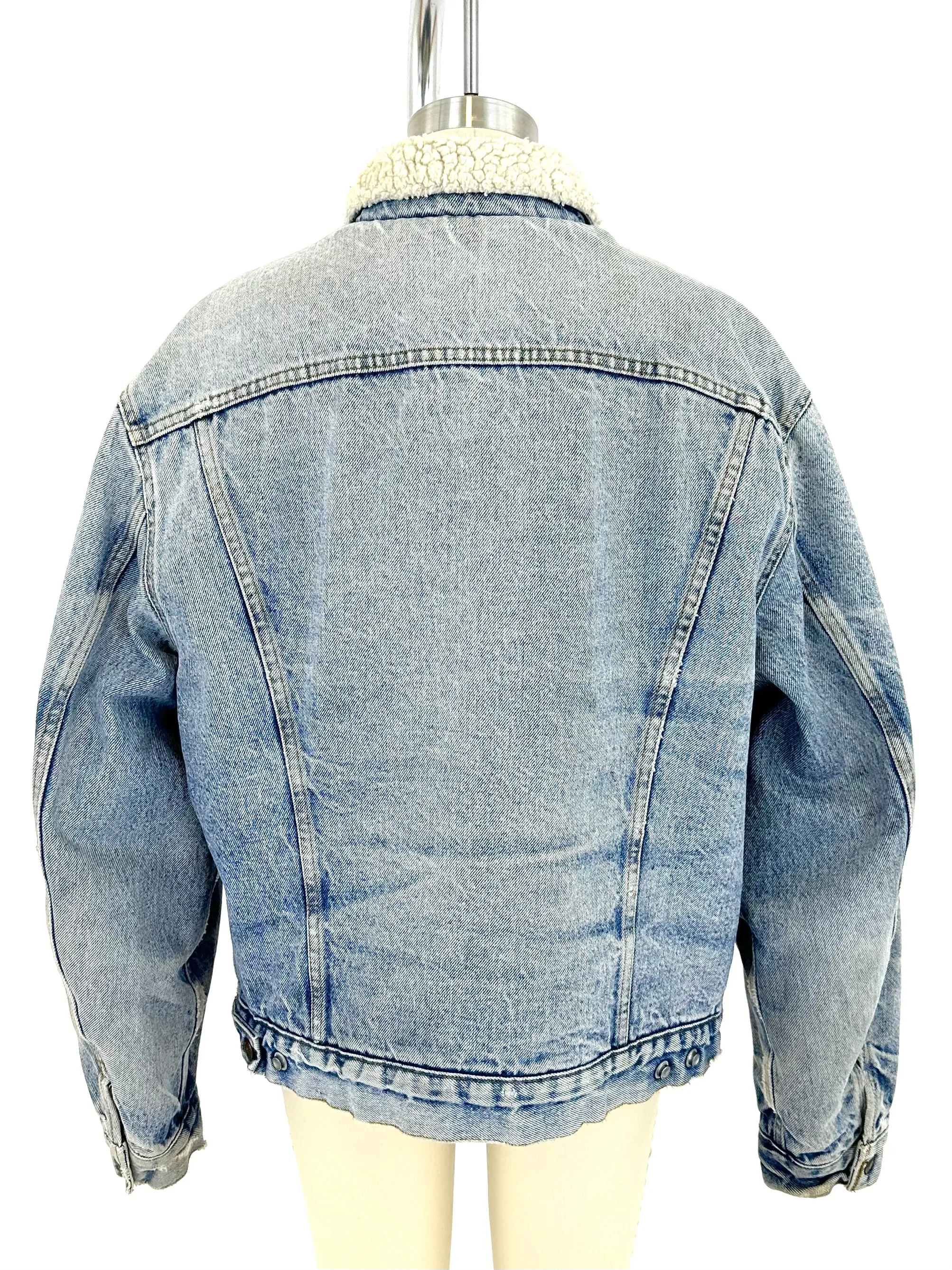80s Levi's Denim Sherpa Jacket