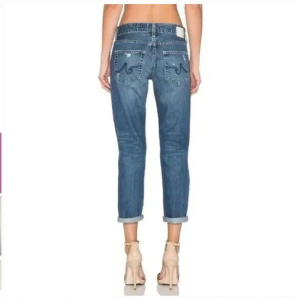 Adriano Goldschmied The Ex-Boyfriend Slouchy Slim Jeans 15 Years Ripped Size 29