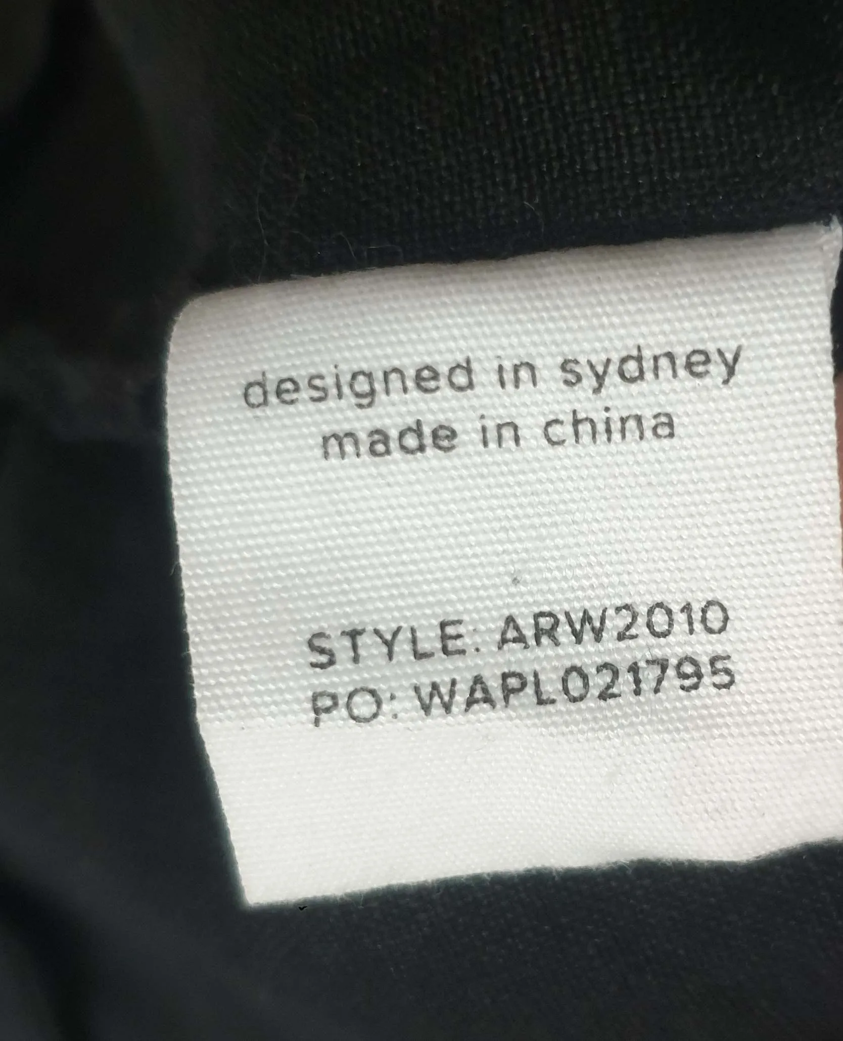 Aere black linen half sleeve top size 16