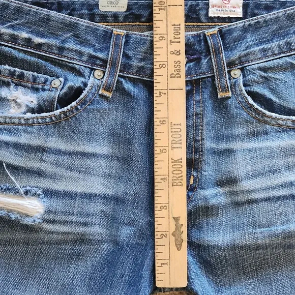 AG Adriano Goldschmied Ex- Boyfriend Crop Jeans Size 27