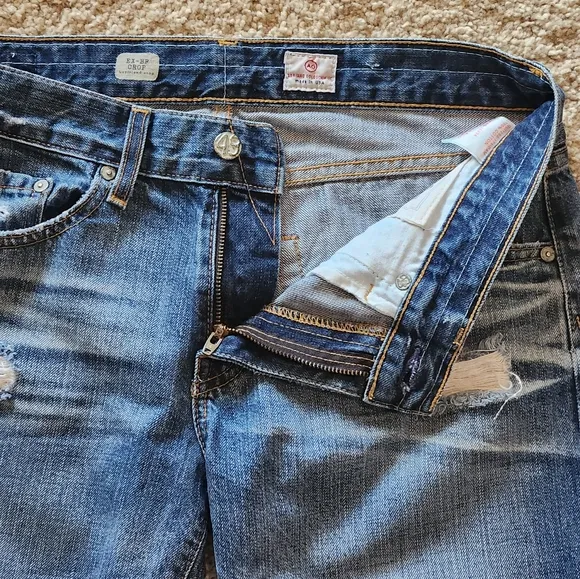 AG Adriano Goldschmied Ex- Boyfriend Crop Jeans Size 27