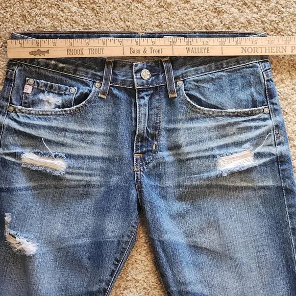 AG Adriano Goldschmied Ex- Boyfriend Crop Jeans Size 27