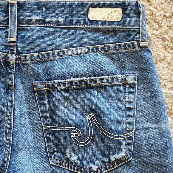 AG Adriano Goldschmied Ex- Boyfriend Crop Jeans Size 27