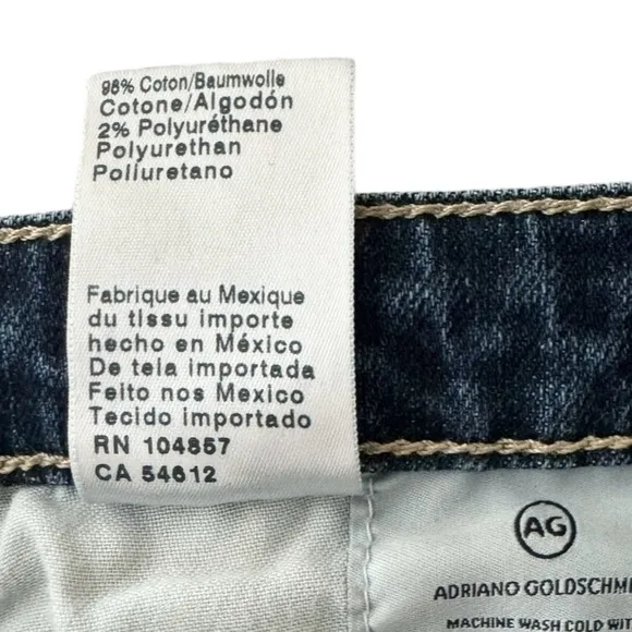 AG Adriano Goldschmied Isabelle High Rise Straight Leg Jeans