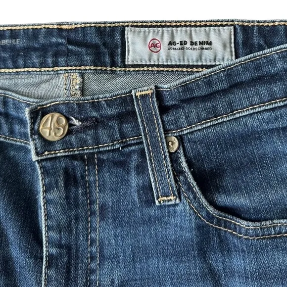 AG Adriano Goldschmied Isabelle High Rise Straight Leg Jeans