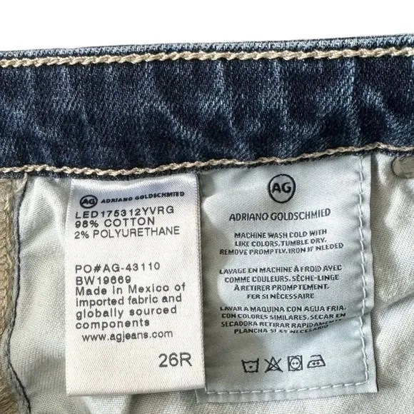 AG Adriano Goldschmied Isabelle High Rise Straight Leg Jeans