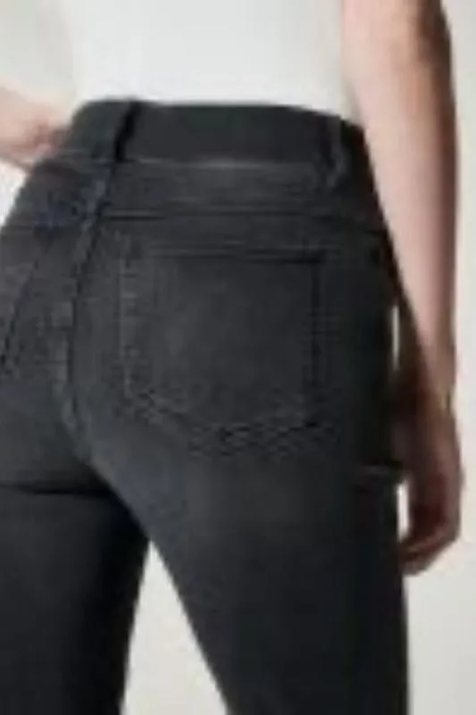 Ankle Straight Leg Jean - Black