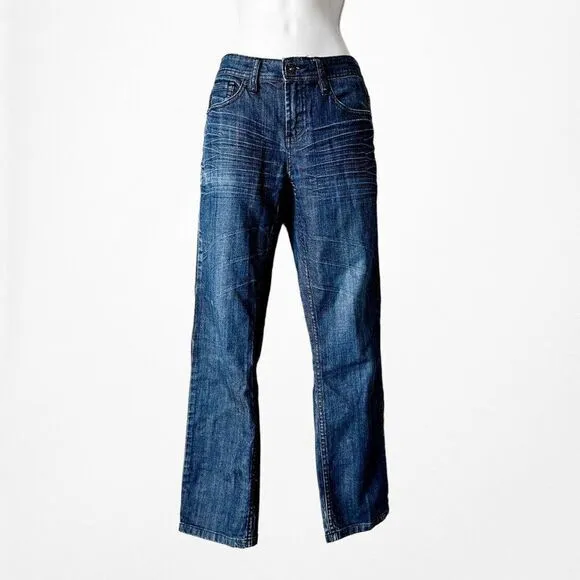 Apt. 9 Dark Wash Low Rise Slim Fit Straight Leg Denim Jeans Size 29