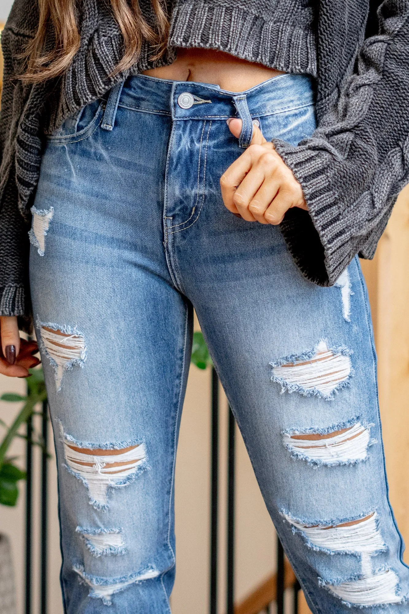 Ashland High Rise Slim Straight Leg