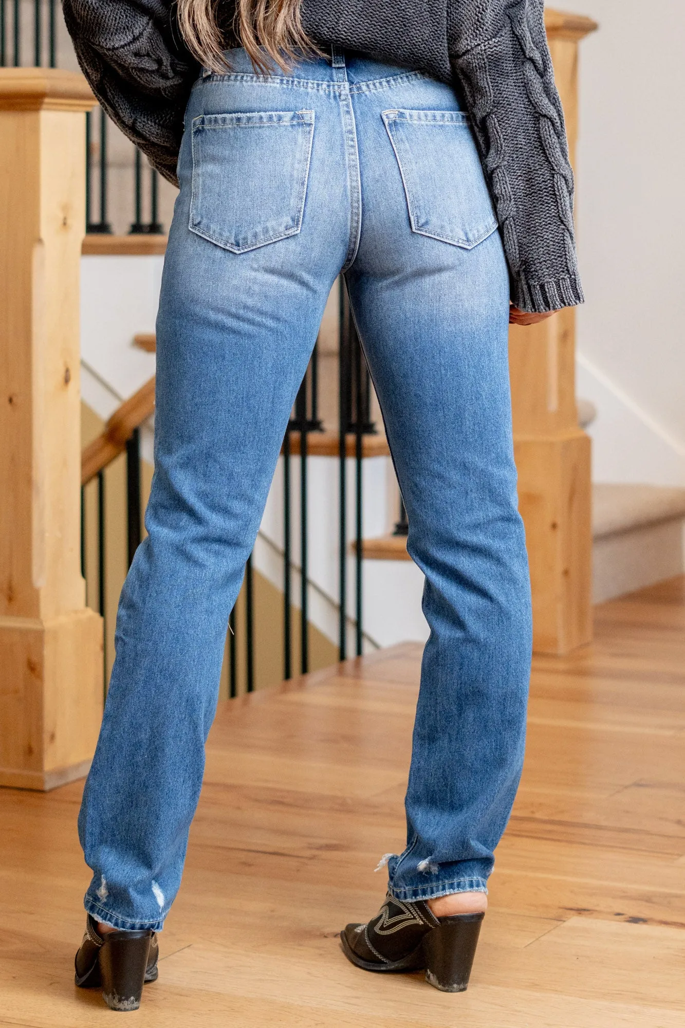 Ashland High Rise Slim Straight Leg