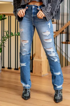 Ashland High Rise Slim Straight Leg