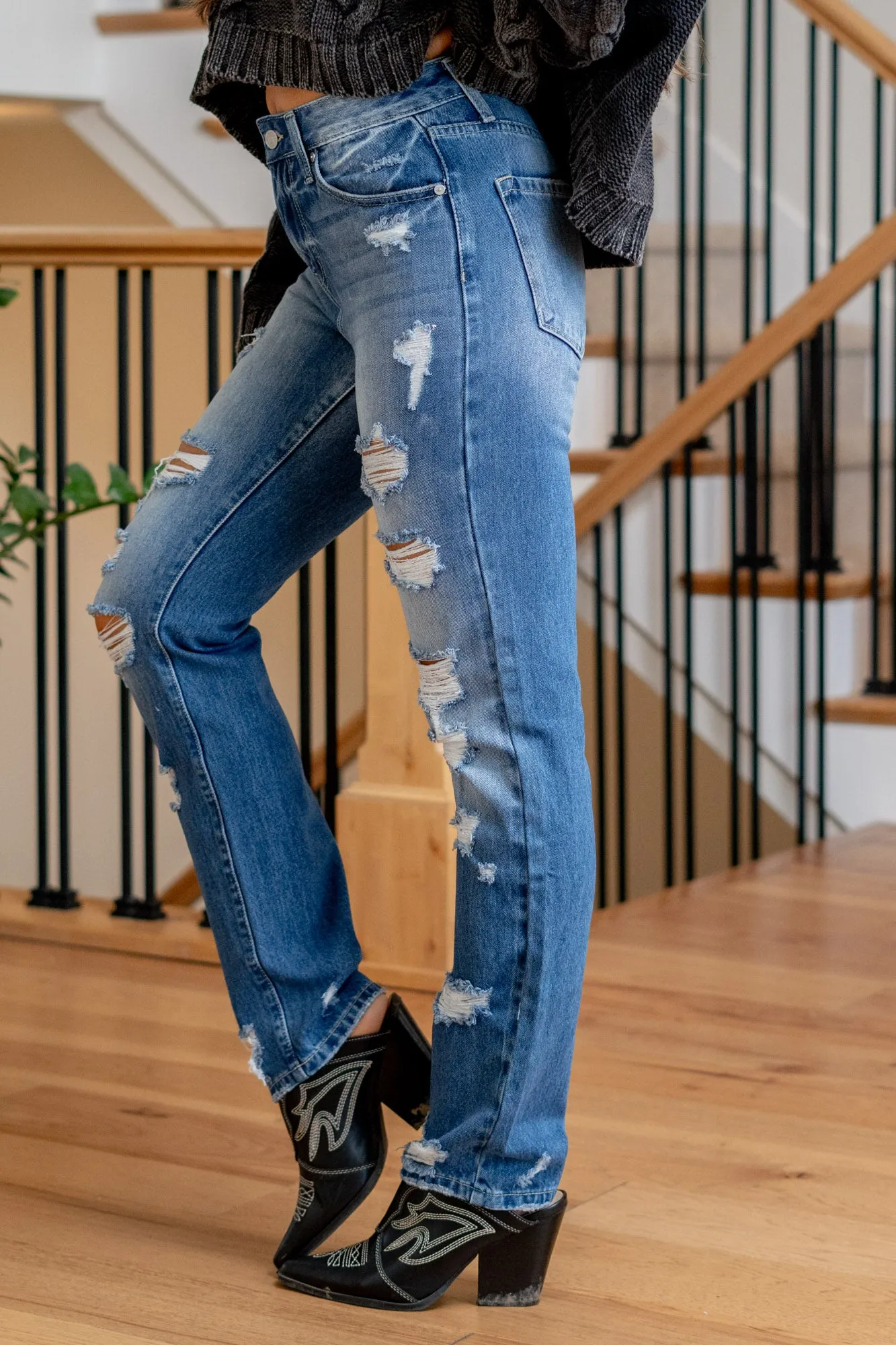 Ashland High Rise Slim Straight Leg