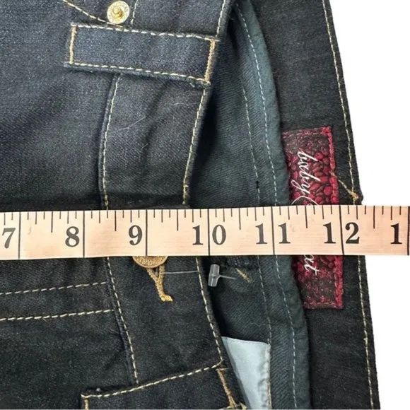 Baby Phat Junior's Straight Leg Denim Jeans Dark Wash With Gold Details Jrs 9