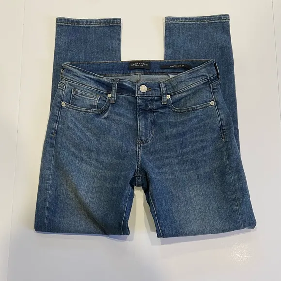Banana Republic Slim Straight Jeans Medium Blue Sz 28P
