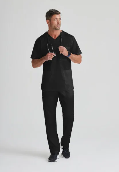 Barco Essentials Top-3 Pocket Unisex V-Neck Scrub Top