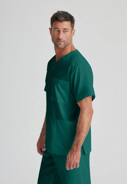 Barco Essentials Top-3 Pocket Unisex V-Neck Scrub Top