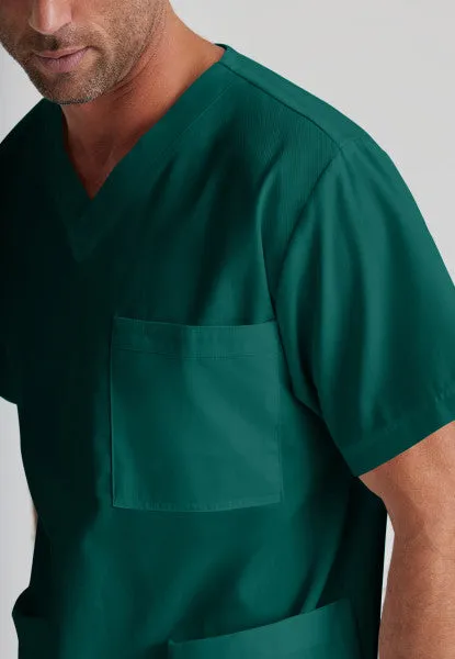Barco Essentials Top-3 Pocket Unisex V-Neck Scrub Top