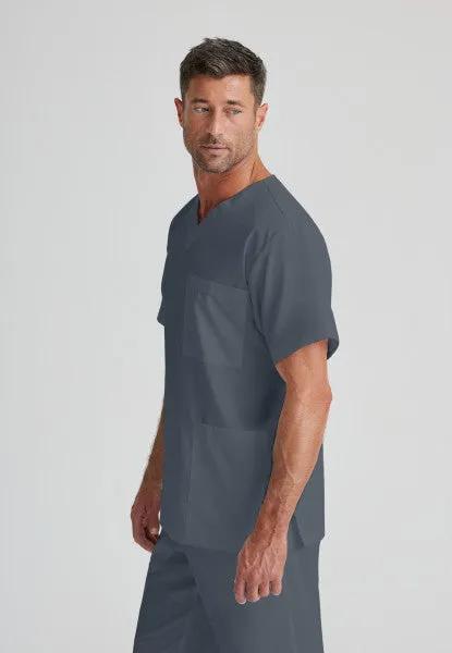 Barco Essentials Top-3 Pocket Unisex V-Neck Scrub Top