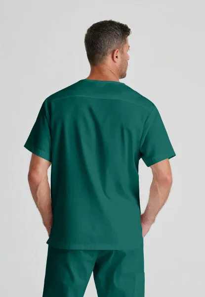 Barco Essentials Top-3 Pocket Unisex V-Neck Scrub Top