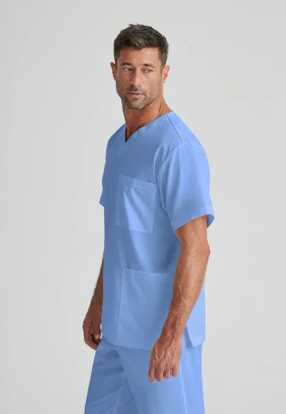 Barco Essentials Top-3 Pocket Unisex V-Neck Scrub Top