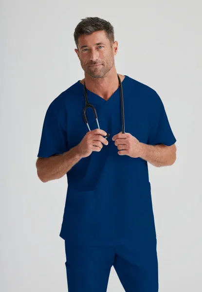 Barco Essentials Top-3 Pocket Unisex V-Neck Scrub Top