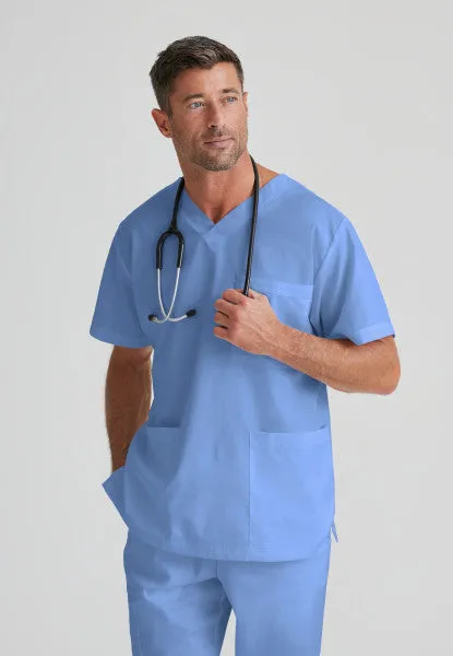 Barco Essentials Top-3 Pocket Unisex V-Neck Scrub Top