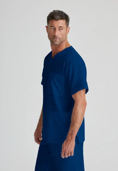 Barco Essentials Top-3 Pocket Unisex V-Neck Scrub Top