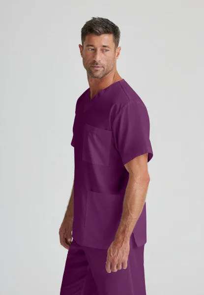 Barco Essentials Top-3 Pocket Unisex V-Neck Scrub Top