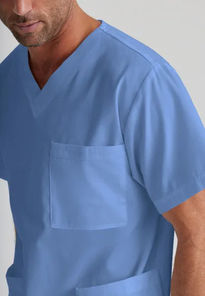 Barco Essentials Top-3 Pocket Unisex V-Neck Scrub Top