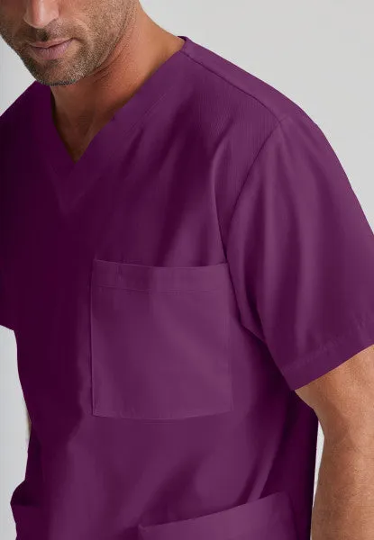 Barco Essentials Top-3 Pocket Unisex V-Neck Scrub Top
