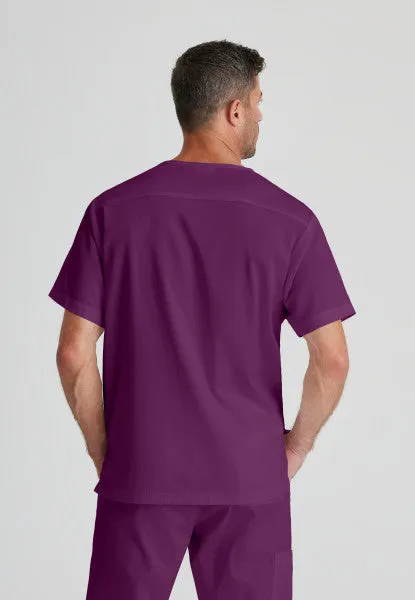 Barco Essentials Top-3 Pocket Unisex V-Neck Scrub Top