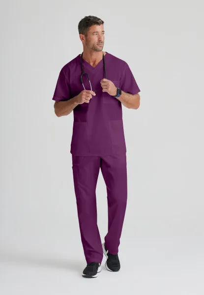 Barco Essentials Top-3 Pocket Unisex V-Neck Scrub Top