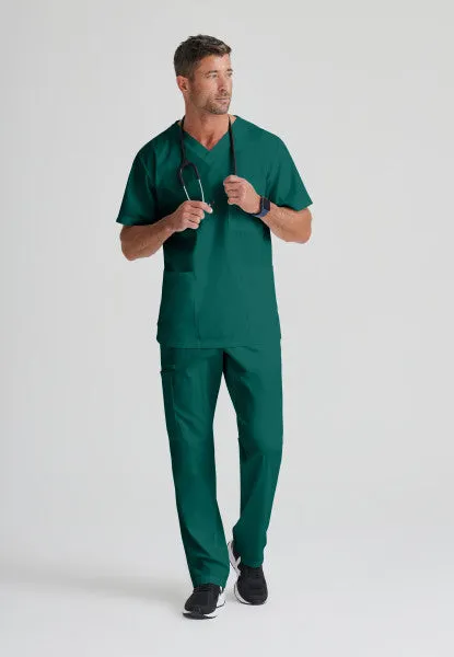 Barco Essentials Top-3 Pocket Unisex V-Neck Scrub Top