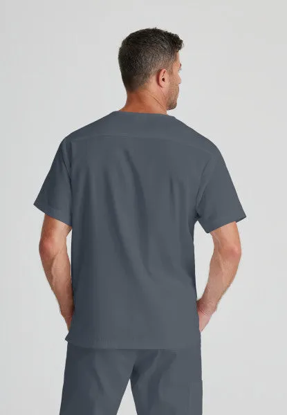 Barco Essentials Top-3 Pocket Unisex V-Neck Scrub Top