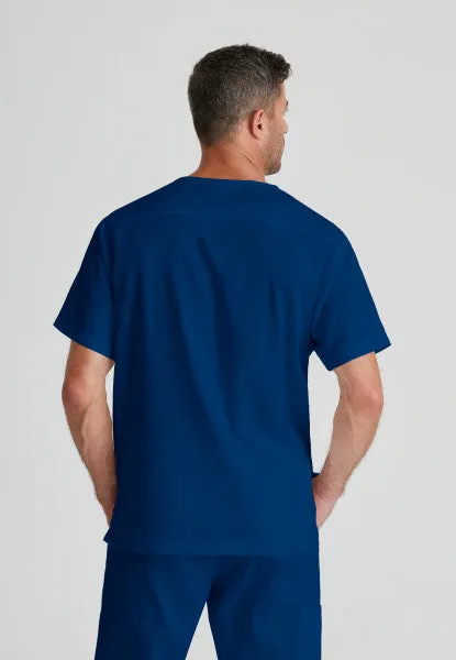 Barco Essentials Top-3 Pocket Unisex V-Neck Scrub Top