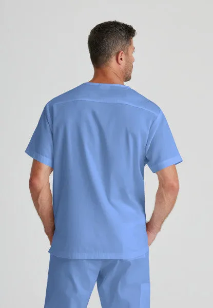 Barco Essentials Top-3 Pocket Unisex V-Neck Scrub Top