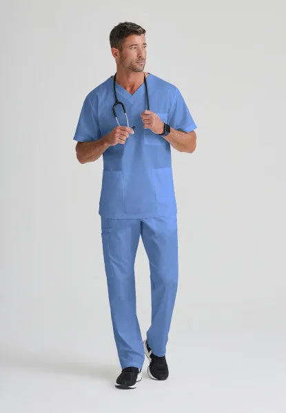 Barco Essentials Top-3 Pocket Unisex V-Neck Scrub Top