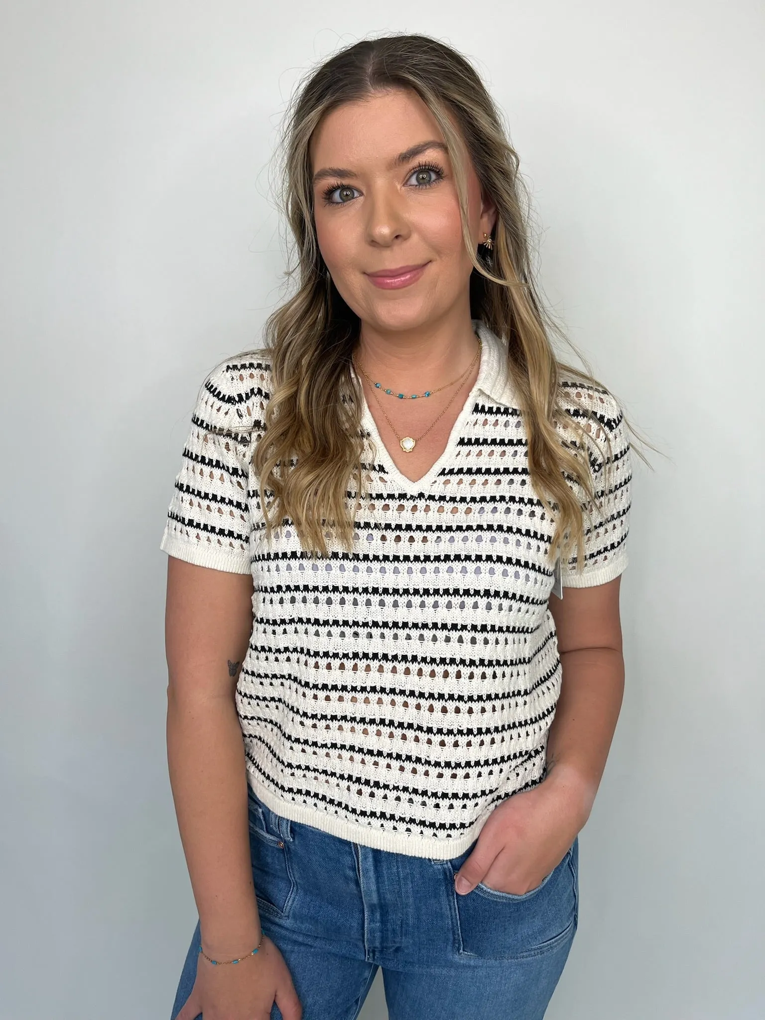 Bella Dahl Collared Popover Sweater
