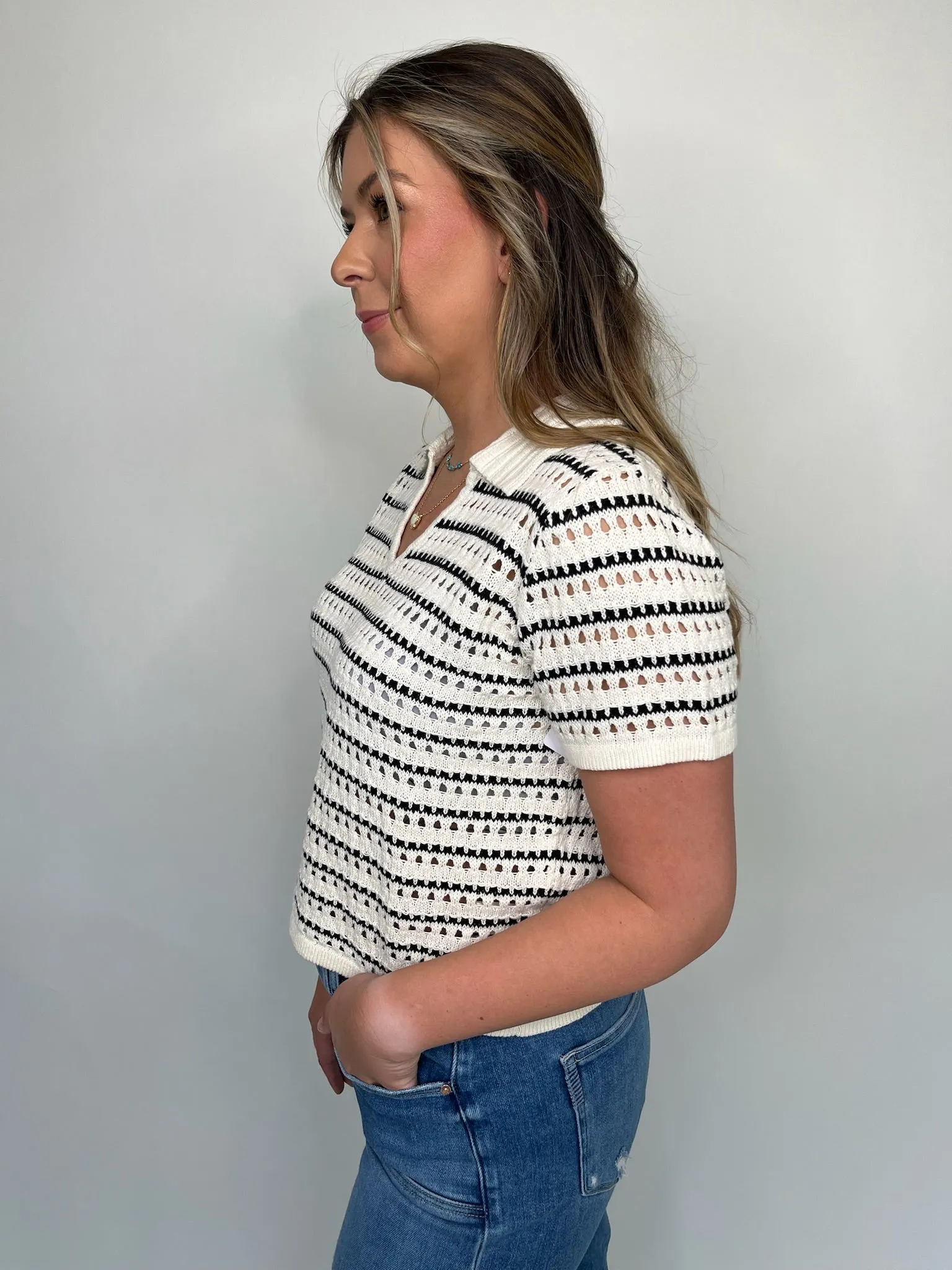 Bella Dahl Collared Popover Sweater