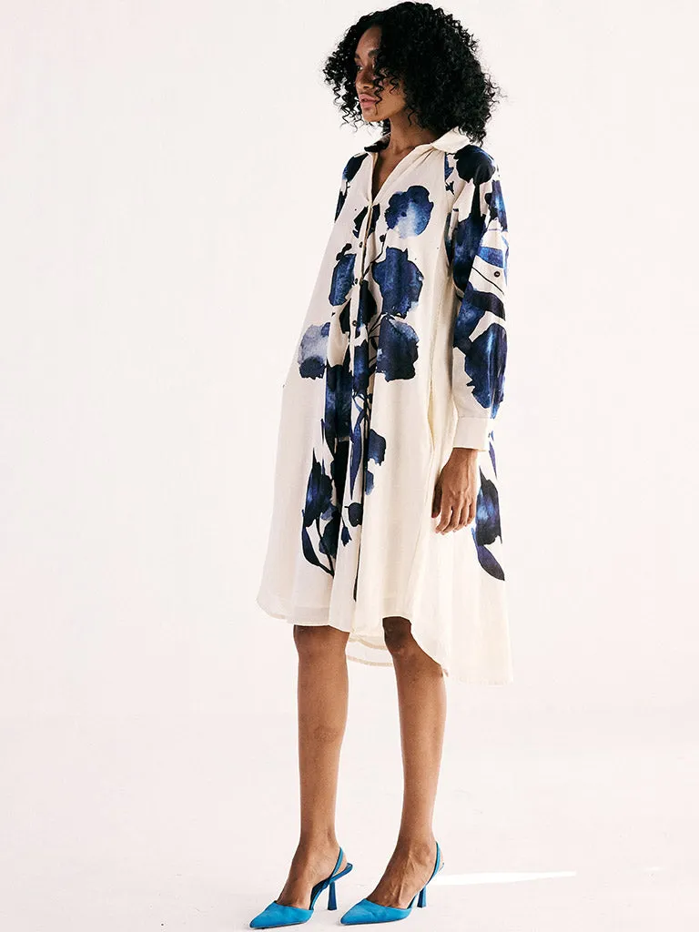 Blue Orchid Shirt Dress