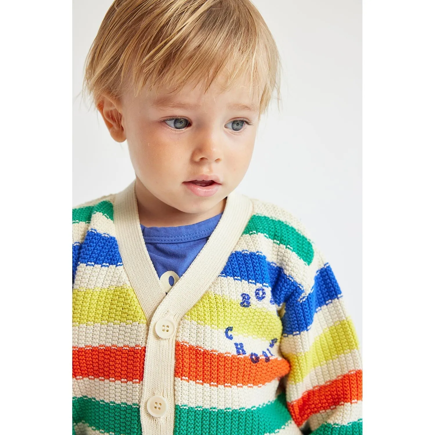 Bobo Choses Multicolor Stripes Cardigan