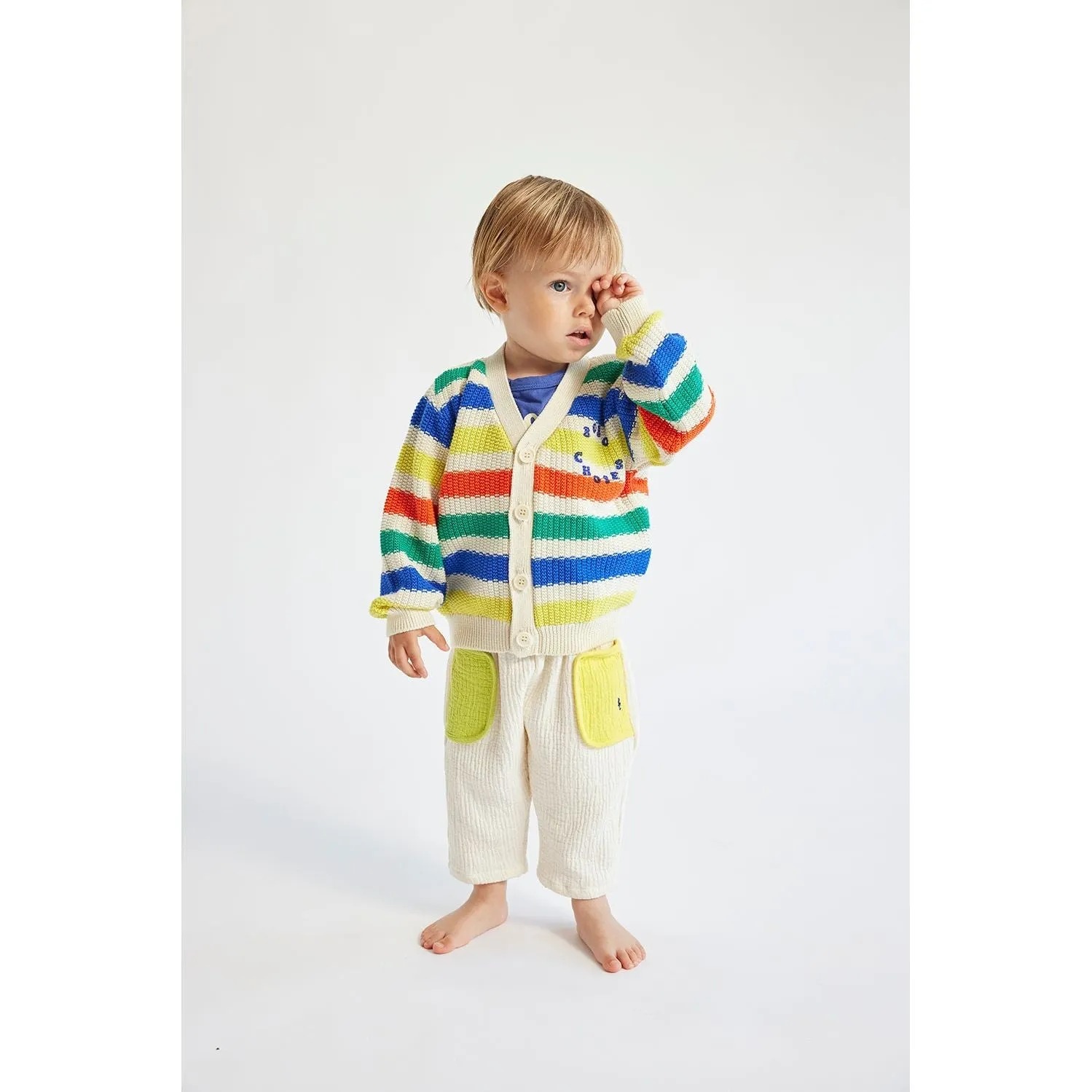 Bobo Choses Multicolor Stripes Cardigan